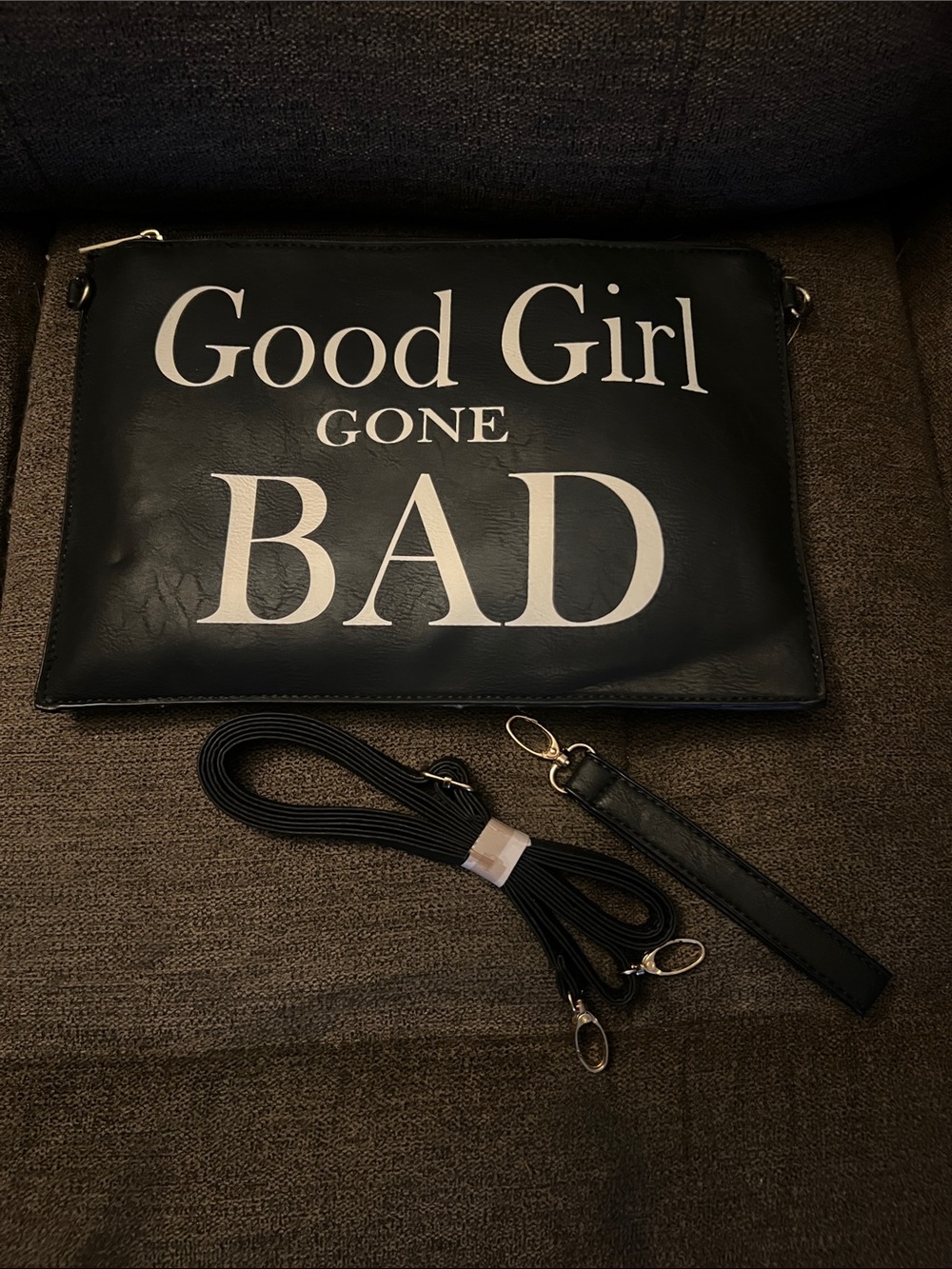 Torrid Black 'Good Girl Gone Bad' Clutch Bag/crossbody bag.